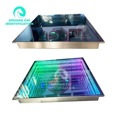 80 IP 67 Acero inoxidable vidrio templado sensibles a la presión azulejos de suelo de baile LED