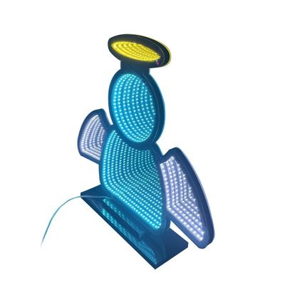 40cm Led 3D Infinite Mirror Lights para Navidad Fiestas de cumpleaños Decoración impresionante para el hogar