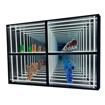 Colores personalizables Casco de pantalla de espejo de abismo infinito para hogares y espacios comerciales