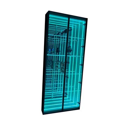 Decoración de eventos de bodas neón de vidrio LED con pantalla de espejo en DC12V/AC110-220V