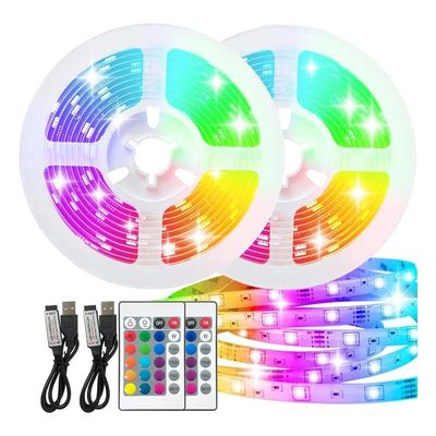 Kit completo Flex Control de voz impermeable inteligente RGB LED de luz de banda 16,4 pies cambio de color