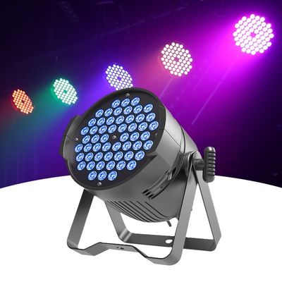 Iluminación de la fiesta de boda de discoteca DMX Par Light con control remoto LED 54 * 3W Luz de escenario