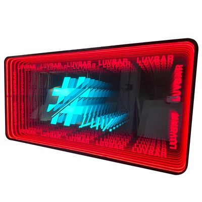 Tornos de tornillo Fijación de espejo infinito LED Sign Sign Neon Sign para productos nuevos