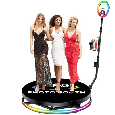 25cm altura de plataforma 360 fotobooth con máquina de vídeo automática y diseño profesional