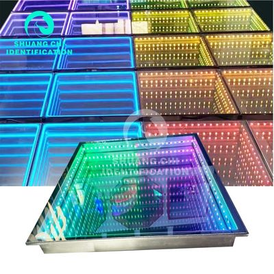 Fuente de luz LED 5050 RGB LED azulejos de vidrio extraíbles para el piso de baile interactivo de neón