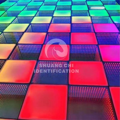 Fuente de luz LED 5050 RGB LED azulejos de vidrio extraíbles para el piso de baile interactivo de neón