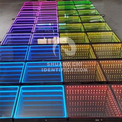 Fuente de luz LED 5050 RGB LED azulejos de vidrio extraíbles para el piso de baile interactivo de neón