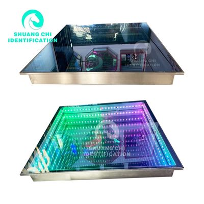 Fuente de luz LED 5050 RGB LED azulejos de vidrio extraíbles para el piso de baile interactivo de neón
