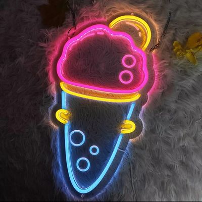 Signo de neón LED acrílico de neón flexible para logotipo exterior personalizado y voltaje DC12V/AC110-220V