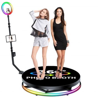 Stabler LEDs de vidrio templado de metal fuerte Arcade Spincam 360 grados Photo Video Booth