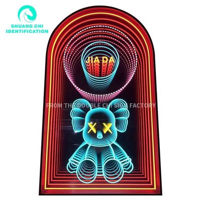 Decoración de pared de neón LED personalizable de moda Rojo Blanco Azul Púrpura Rosa Amarillo Verde