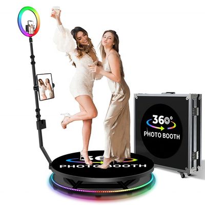 54kg 360 Photo Booth listo para el envío en 48 horas 4 personas capacidad 25cm altura de la plataforma
