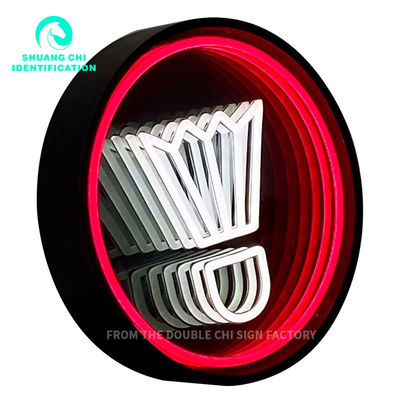 Marco de metal duradero Infinity 3D Mirror Neon Floor de baile personalizado para DJ Disco Party