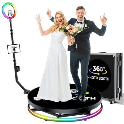 Plataforma de selfies de 360 grados para negocios, booth de fotos, máquina expendedora de cámaras para 1-6 personas