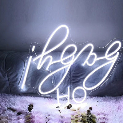 Hustle luz de letra LED personalizado rosa neón señal para la decoración del dormitorio