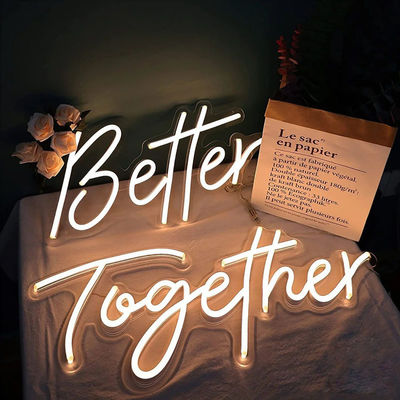 Hustle luz de letra LED personalizado rosa neón señal para la decoración del dormitorio