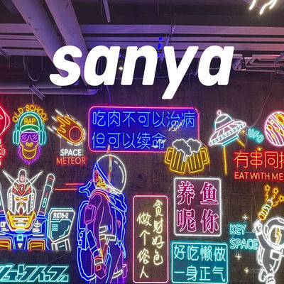Hustle luz de letra LED personalizado rosa neón señal para la decoración del dormitorio