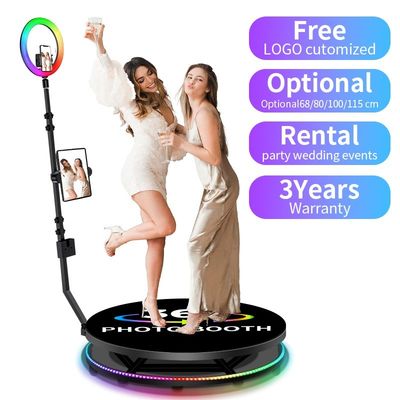 Video de 360 grados en cámara lenta 369 cámara giratoria plataforma de selfies 360 Photo Booth