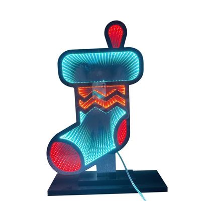 No hay soporte para atenuadores de luz LED para calcetines de Navidad espejo mágico acrílico para decoración festiva