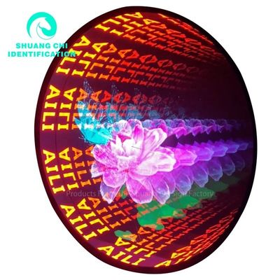 Cuadro de metal duradero Moderno 3D Mirror Neon Floor de baile para DJ Disco Party