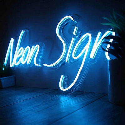 Indicador de luz de neón acrílico de forma personalizada para instalación en tiendas al aire libre