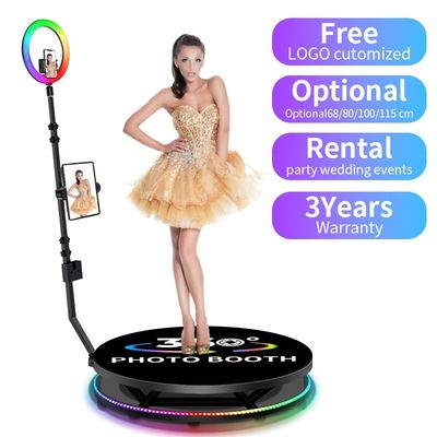Plataforma de 360 grados de girador portátil para selfies de negocios Photo Booth para compras en una sola parada