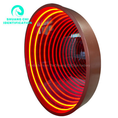 Tamaño personalizado Espejo de caracteres luminosos para infinidad de luz y sombra tecnológica