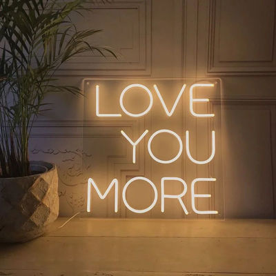 Luces para fiestas con logotipo de decoración de letras Luces LED personalizadas con fuente de alimentación de adaptador