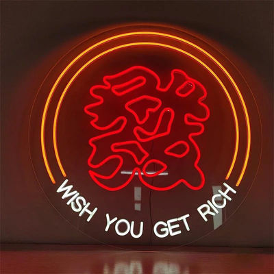 Luces para fiestas con logotipo de decoración de letras Luces LED personalizadas con fuente de alimentación de adaptador