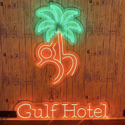Luces para fiestas con logotipo de decoración de letras Luces LED personalizadas con fuente de alimentación de adaptador