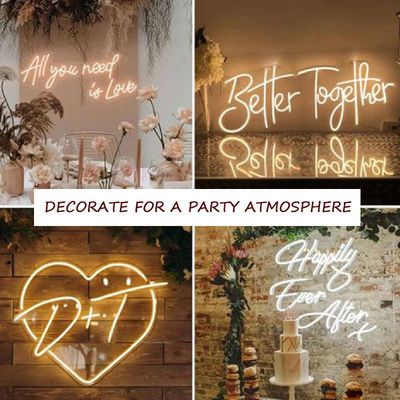 Luz de Neón Led personalizada Nombre Logotipo Signo de Neón Para Dormitorio Fiesta de cumpleaños Casa