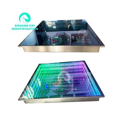 Fascinantes azulejos de piso de baile 3D Infinity Led con clasificación IP67 y vida útil de 50000 horas