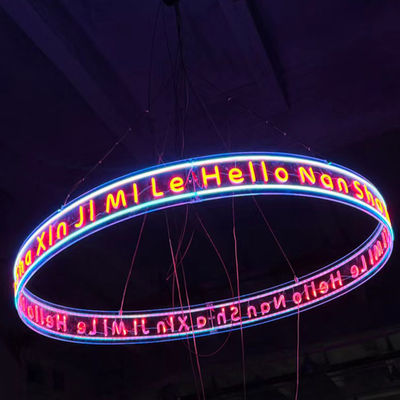 Lámparas de paisaje de anillo toroidal de neón flexible a prueba de agua LED para decoración de cambio de color