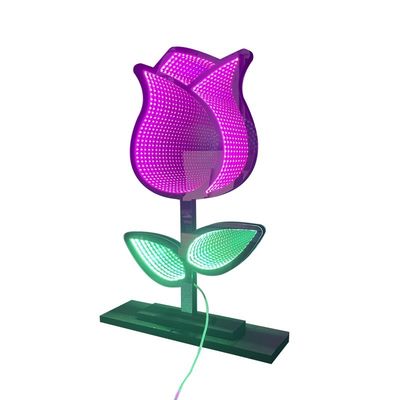 40cm Luz de Navidad Rosa LED espejo mágico acrílico para la decoración de Navidad suministros