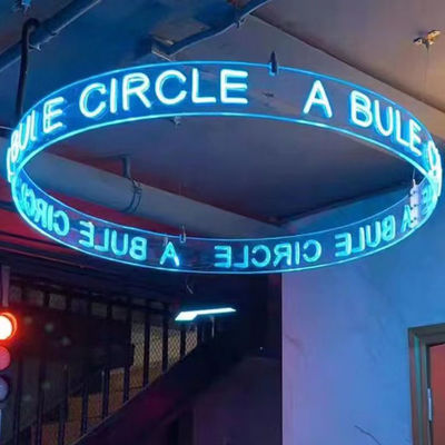 Decoración del hogar de colores ricos LED Ring Neon Sign Light con letras de neón personalizadas en la pared