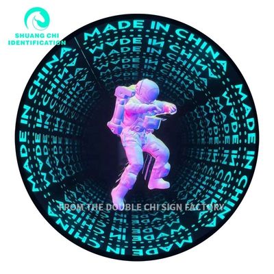 DC12V/AC110-220V Tamaño personalizado Tecnología de luz y sombra Infinity Mirror Neon