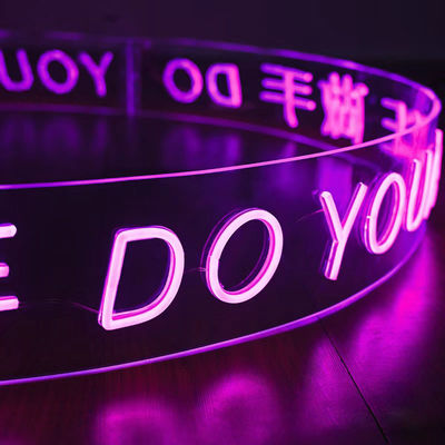 Señales de luz de neón de cable DIY para logotipo personalizado Flex Strip Línea de producción de iluminación lisa