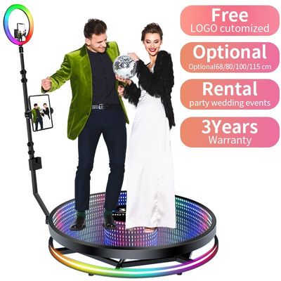 Gro Compatible Selfie portátil giratorio 360 Photo Booth para 1-6 personas fotos 360 grados