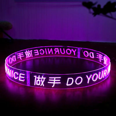 Instalación de cable de bricolaje Luzes de banda de neón LED para iluminación suave y decoración interior