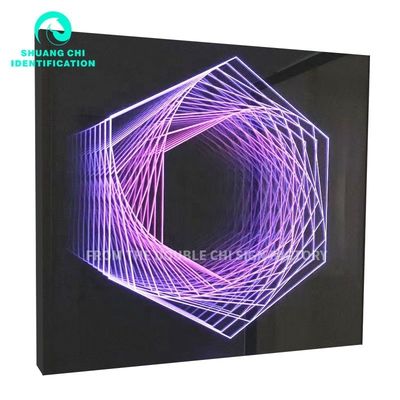 2023 Casas de acero inoxidable Melaleuca Indicador de neón LED personalizado con material gráfico de vidrio
