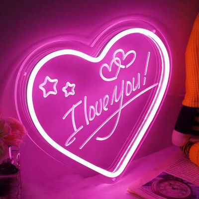 Ángel de la boda alas de decoración de pared con letras acrílicas de la carpa LED señal de neón