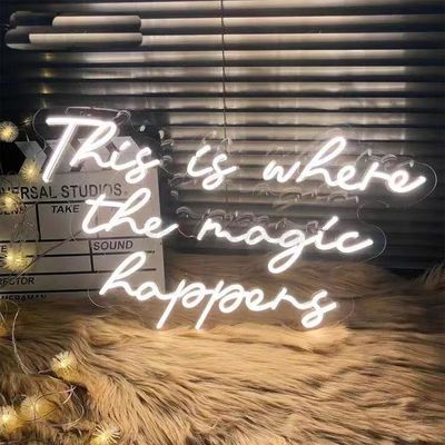 Tamaño personalizado Luz de signo de neón LED para decoración de interiores Buena vibración Decoración de paredes