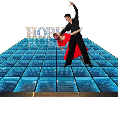 IP55-IP67 Floor de baile de LED impermeable para la fiesta de bodas DJ 3D Espejo Iluminación RGB