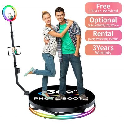 Stand profesional de fotos 360 con plataforma de rotación automática altura 25cm fácil