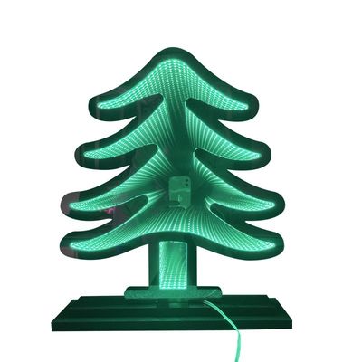 Árbol de Navidad Infinity Led Espejos Acrílicos Iluminaciones exteriores sin soporte de oscurecimiento