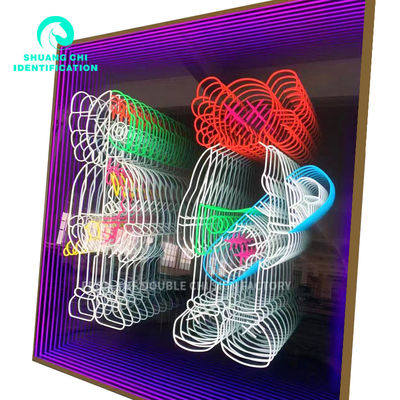 El espejo de neón 3D para KTV y espacios interiores