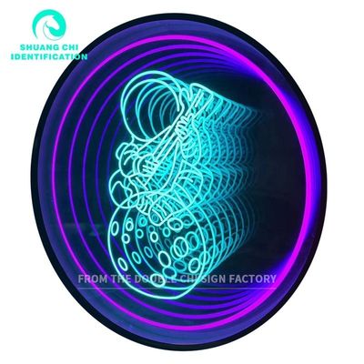 Signo de neón personalizado Instalación de espejo infinito Cómo colgar o levantar Perfecto para cualquier espacio