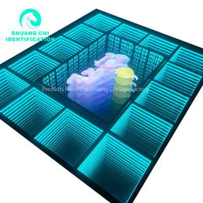 Enchufe de alimentación Infinity pantalla LED personalizada espejo señal de neón para cualquier organización