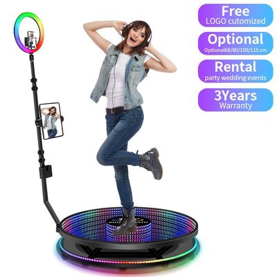 Suministros para fiestas de cumpleaños en interiores Espejo de la cabina de fotos 360 para la plataforma de fiesta Alturas 25cm