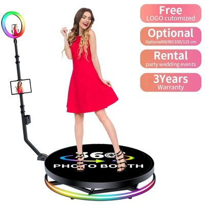 Booth fotográfico con cámara giratoria de 360 grados con soporte automático y carga de 500 kg
